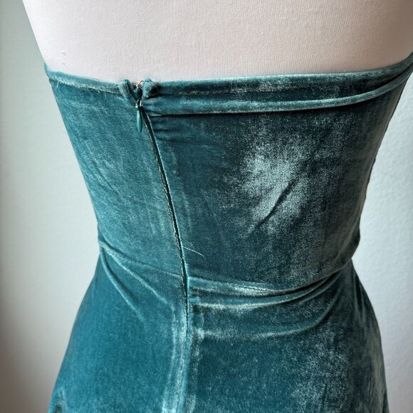 Tobi Strapless Velvet Dress Small - Picture 9 of 11